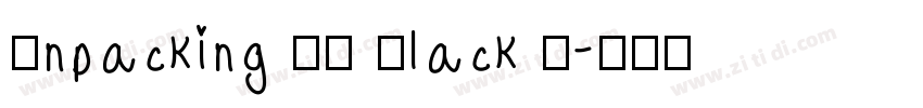 Bnpacking YT Black C字体转换